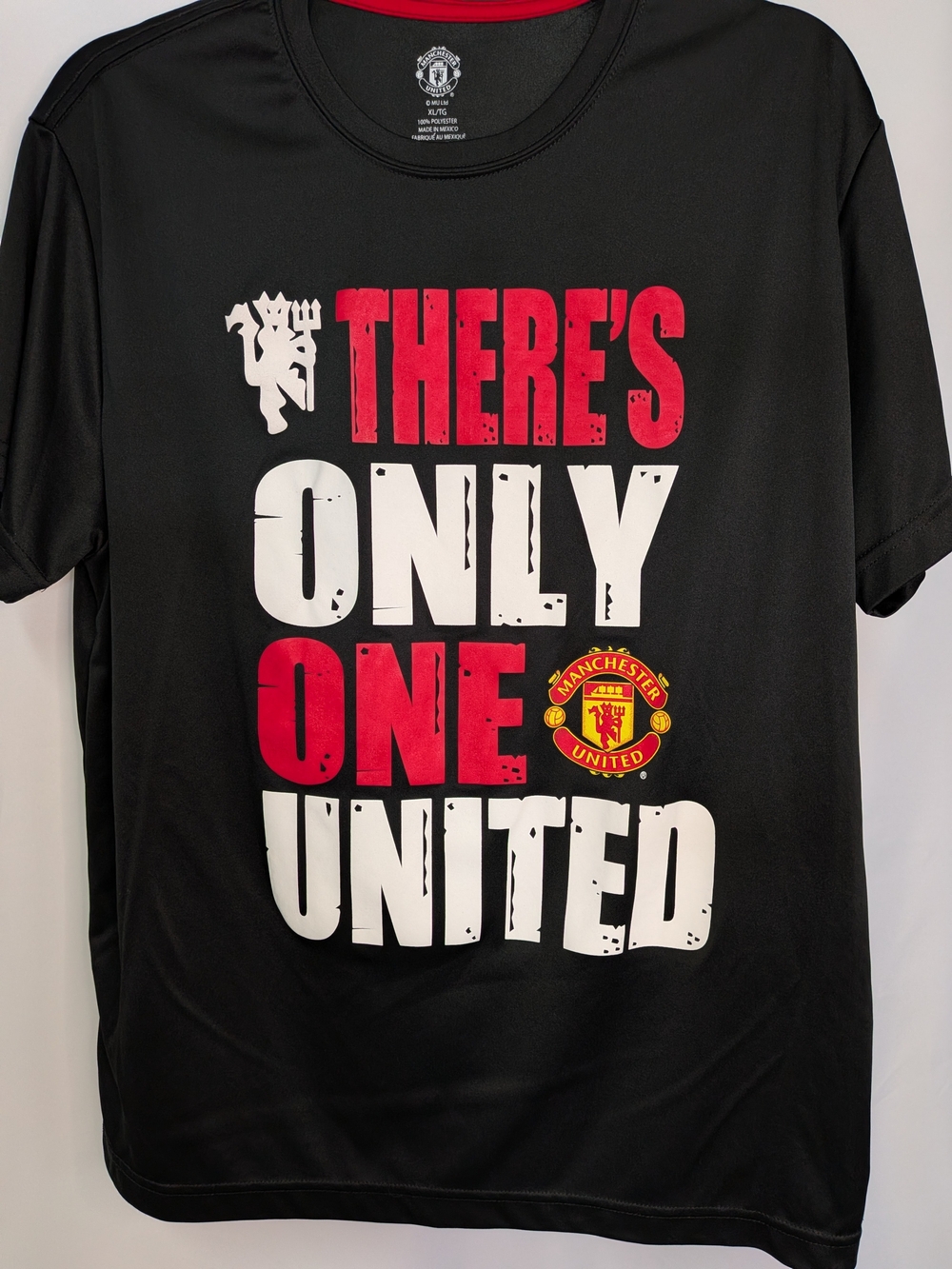 Manchester United Soccer, Black Graphic Jersey Tee